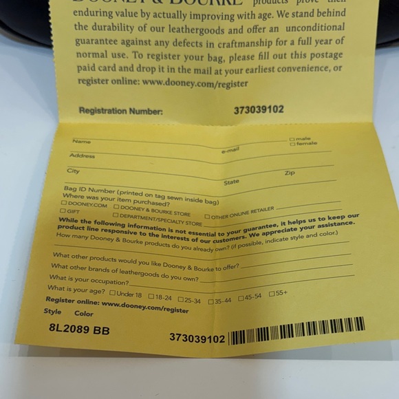 Dooney & Bourke Florentine Leather Saddle Bag - Picture 2 of 5